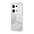 For Xiaomi Redmi Note 13 Pro 4G Gradient Glitter Powder Electroplated Phone Case(Transparent)