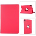 For Lenovo Tab M11 / Xiaoxin Pad 11 2024 360 Degree Rotation Litchi Texture Leather Tablet Case(Rose