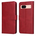 For Google Pixel 8a Classic Calf Texture Flip Leather Phone Case(Red)