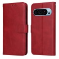 For Google Pixel 9 Classic Calf Texture Flip Leather Phone Case(Red)