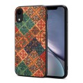 For iPhone XR Four Seasons Flower Language Series TPU Phone Case(Winter Blue)
