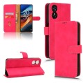 For TCL 50 SE Skin Feel Magnetic Flip Leather Phone Case(Rose Red)