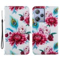 For Blackview A53 Pro Painted Pattern Horizontal Flip Leather Phone Case(Peacock Flower)