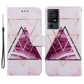 For TCL 40 SE Painted Pattern Horizontal Flip Leather Phone Case(Marble)