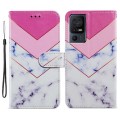 For TCL 40 SE Painted Pattern Horizontal Flip Leather Phone Case(Smoke Marble)