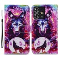 For ZTE Blade A73 4G Painted Pattern Horizontal Flip Leather Phone Case(Wolf Totem)