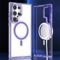 For Samsung Galaxy S24 Ulltra 5G MagSafe Clear Acrylic Hybrid TPU Phone Case(Purple)
