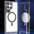 For Samsung Galaxy S24 Ulltra 5G MagSafe Clear Acrylic Hybrid TPU Phone Case(Black)
