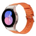 For Samsung Galaxy Watch6/6 Classic/5/5 Pro Nylon Canvas Watch Band(Orange)