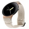 For Google Pixel Watch 2 / Pixel Watch 20mm Wave Braided Nylon Watch Band(Apricot)