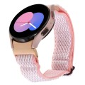 For Samsung Galaxy Watch6/6 Classic/5/5 Pro Wave Braided Nylon Watch Band(Pink)