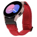 For Samsung Galaxy Watch6/6 Classic/5/5 Pro Wave Braided Nylon Watch Band(Red)