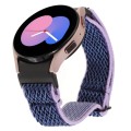 For Samsung Galaxy Watch6/6 Classic/5/5 Pro Wave Braided Nylon Watch Band(Midnight Blue)