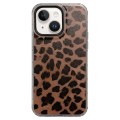 For iPhone 14 Dual-sided IMD Leopard Print PC + TPU Phone Case