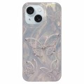 For iPhone 15 Dual-sided Silver-printed IMD PC + TPU Phone Case