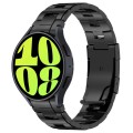 For Samsung Galaxy Watch6/6 Classic/5/5 Pro Button Style Titanium Steel Metal Watch Band(Black)