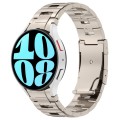 For Samsung Galaxy Watch6/6 Classic/5/5 Pro Button Style Titanium Steel Metal Watch Band(Titanium Co