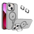 For iPhone 13 Invisible Lens Holder MagSafe Phone Case(Grey)