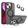 For iPhone 13 Invisible Lens Holder MagSafe Phone Case(Black)