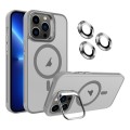 For iPhone 13 Pro Invisible Lens Holder MagSafe Phone Case(Grey)
