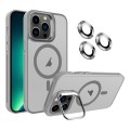 For iPhone 13 Pro Max Invisible Lens Holder MagSafe Phone Case(Grey)