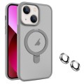 For iPhone 13 MagSafe Magnetic Holder Phone Case(Grey)