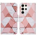For Samsung Galaxy S24 Ultra 5G Colored Drawing Pattern Leather Phone Case(Marble)