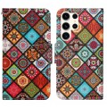 For Samsung Galaxy S24 Ultra 5G Colored Drawing Pattern Leather Phone Case(Ethnic Style)