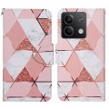 For Xiaomi Redmi Note 13 Colored Drawing Pattern Leather Phone Case(Marble)