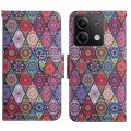 For Xiaomi Redmi Note 13 Colored Drawing Pattern Leather Phone Case(Diamond Kaleidoscope)