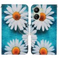 For Xiaomi Redmi 13C Colored Drawing Pattern Leather Phone Case(Daisy)