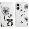 For Xiaomi Redmi 13C Colored Drawing Pattern Leather Phone Case(Dandelion)