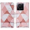 For Xiaomi Redmi 13T Colored Drawing Pattern Leather Phone Case(Marble)