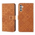 For Samsung Galaxy A05S Ethnic Style Embossed Pattern Leather Phone Case(Brown)