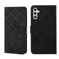 For Samsung Galaxy A05S Ethnic Style Embossed Pattern Leather Phone Case(Black)