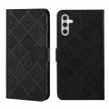 For Samsung Galaxy S24+ 5G Ethnic Style Embossed Pattern Leather Phone Case(Black)