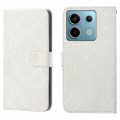 For Xiaomi Redmi Note 13 Pro Ethnic Style Embossed Pattern Leather Phone Case(White)