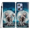 For Blackview A53 Pro Colored Drawing Leather Phone Case(Twin Wolves)