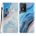 For TCL 403 Colored Drawing Leather Phone Case(Blue Marble)