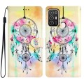 For ZTE Blade A52 Colored Drawing Leather Phone Case(Dream Catcher)