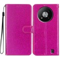 For ZTE Blade A73 5G Glitter Powder Flip Leather Phone Case(Rose Red)