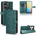 For Tecno Pop 8 Honeycomb Dot Texture Leather Phone Case(Green)