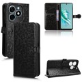 For Tecno Spark 20 Honeycomb Dot Texture Leather Phone Case(Black)