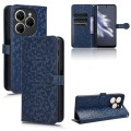 For Tecno Spark 20 Pro Honeycomb Dot Texture Leather Phone Case(Blue)