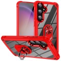 For Samsung Galaxy S24+ 5G TPU + PC Lens Protection Phone Case with Ring Holder(Red)