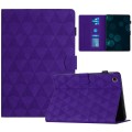 For Samsung Galaxy Tab S6 Lite P610 Diamond Texture Embossed Leather Smart Tablet Case(Purple)