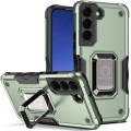 For Samsung Galaxy S24+ 5G Non-slip Shockproof Armor Phone Case with Ring Holder(Green)