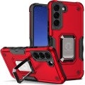 For Samsung Galaxy S24+ 5G Non-slip Shockproof Armor Phone Case with Ring Holder(Red)