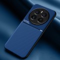 For Realme 12 Pro / 12 Pro+ Classic Tilt Strip Grain Magnetic Shockproof PC + TPU Phone Case(Blue)