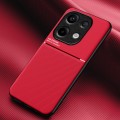 For Xiaomi Redmi Note 13 Pro 4G Classic Tilt Strip Grain Magnetic Shockproof PC + TPU Phone Case(Red